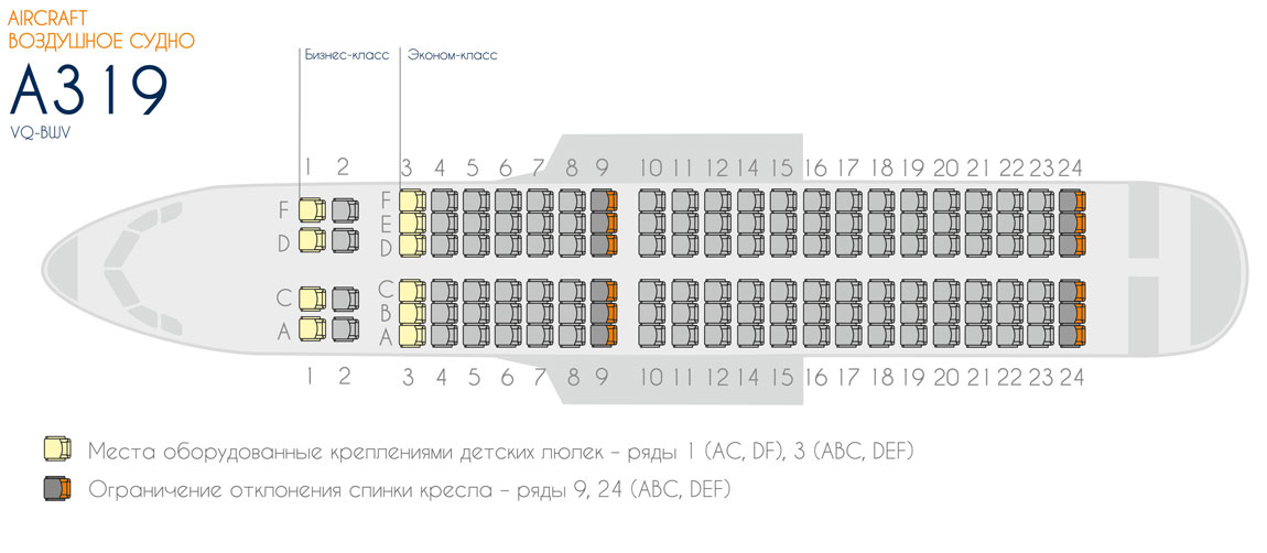 Схема салона аэробус 319 аэрофлот лучшие места