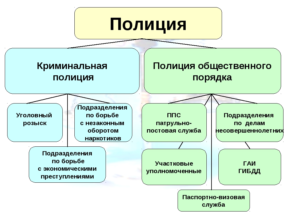 Иерархия в полиции россии схема